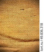 material of old sacking bag. Стоковое фото, агентство Ingram Publishing / Фотобанк Лори