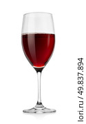 Red wine isolated on a white background. Clipping Path. Стоковое фото, агентство Ingram Publishing / Фотобанк Лори