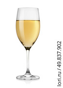 White wine isolated on a white background. Стоковое фото, агентство Ingram Publishing / Фотобанк Лори