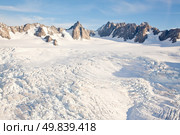 Aerial view of Winter landscape Mountain Cook New Zealand. Стоковое фото, агентство Ingram Publishing / Фотобанк Лори