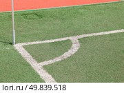corner of soccer pitch. Стоковое фото, агентство Ingram Publishing / Фотобанк Лори
