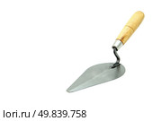 construction lute trowels with space for text. Стоковое фото, агентство Ingram Publishing / Фотобанк Лори