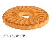 Butter pastry isolated on white background. Стоковое фото, агентство Ingram Publishing / Фотобанк Лори