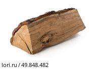 Splinter of a log isolated on a white background. Стоковое фото, агентство Ingram Publishing / Фотобанк Лори