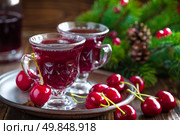 Cherry wine. Стоковое фото, агентство Ingram Publishing / Фотобанк Лори