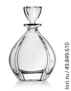 Empty decanter isolated on a white background. Стоковое фото, агентство Ingram Publishing / Фотобанк Лори