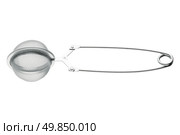 Tea strainer isolated on a white background. Стоковое фото, агентство Ingram Publishing / Фотобанк Лори