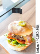 Angus beef Cheese hamburger with french fries. Стоковое фото, агентство Ingram Publishing / Фотобанк Лори