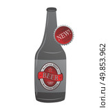 beer label theme vector graphic art design illustration. Стоковая иллюстрация, агентство Ingram Publishing / Фотобанк Лори