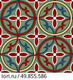 Geometric chinese seamless vector pattern.  For easy making seamless pattern just drag all group into swatches bar, and use it for filling any contours. Стоковая иллюстрация, агентство Ingram Publishing / Фотобанк Лори