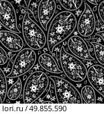 Oriental cucumbers seamless vector pattern.  For easy making seamless pattern just drag all group into swatches bar, and use it for filling any contours. Стоковая иллюстрация, агентство Ingram Publishing / Фотобанк Лори