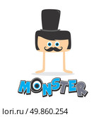 cartoon monster character theme vector art illustration. Стоковая иллюстрация, агентство Ingram Publishing / Фотобанк Лори