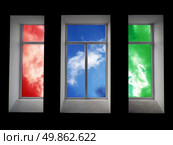 Colorful window. Element of design. Стоковое фото, агентство Ingram Publishing / Фотобанк Лори