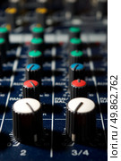 Sound controllers. Element of design. Стоковое фото, агентство Ingram Publishing / Фотобанк Лори