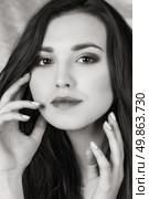 glamor portrait of beautiful girl. close-up. Стоковое фото, агентство Ingram Publishing / Фотобанк Лори