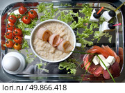 english breakfast with egg. Стоковое фото, агентство Ingram Publishing / Фотобанк Лори