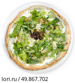 italian pizza with potherbs and cheese. Стоковое фото, агентство Ingram Publishing / Фотобанк Лори