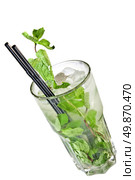 Mohito isolated on white. Стоковое фото, агентство Ingram Publishing / Фотобанк Лори