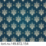 Colourfull  seamless damask ornate  pattern. Стоковая иллюстрация, агентство Ingram Publishing / Фотобанк Лори