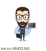 businessman cartoon character theme vector art illustration. businessman cartoon. Стоковая иллюстрация, агентство Ingram Publishing / Фотобанк Лори