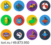 Set of baby icons  in flat design. Стоковая иллюстрация, агентство Ingram Publishing / Фотобанк Лори