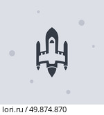 space shuttle rocket theme vector art illustration. space shuttle. Стоковая иллюстрация, агентство Ingram Publishing / Фотобанк Лори