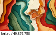 A dynamic abstract painting featuring various colors and shapes creating a vibrant and energetic composition. Стоковое AI-изображение, AI-художник Данила Большаков / Фотобанк Лори