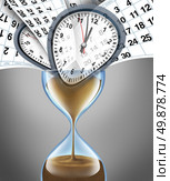 Losing time business concept for important appointment dates on a daily month calendar representing the stress from lifestyle deadlines and schedule management with planning or strategy for family and a financial date. Стоковое фото, агентство Ingram Publishing / Фотобанк Лори