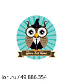 owl art theme. cool owl art theme vector graphic illustration. Стоковая иллюстрация, агентство Ingram Publishing / Фотобанк Лори