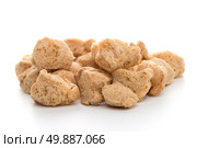 Soya chunks isolated on white background. Closeup. Стоковое фото, агентство Ingram Publishing / Фотобанк Лори