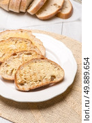 Breakfast table with bread toast with butter and milk with coffee. Стоковое фото, агентство Ingram Publishing / Фотобанк Лори