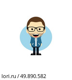 geek cartoon nerd character. geek cartoon nerd character theme vector art illustration. Стоковая иллюстрация, агентство Ingram Publishing / Фотобанк Лори