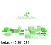 Abstract green checkered pattern from rectangles. Vector illustration. Стоковая иллюстрация, агентство Ingram Publishing / Фотобанк Лори