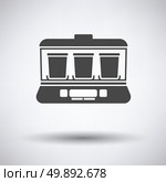 Yogurt maker machine icon on gray background with round shadow. Vector illustration. Стоковая иллюстрация, агентство Ingram Publishing / Фотобанк Лори