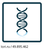 DNA icon. Shadow reflection design. Vector illustration. Стоковая иллюстрация, агентство Ingram Publishing / Фотобанк Лори