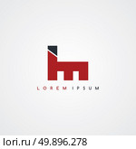 initial letter linked uppercase logo black red in white background. Стоковая иллюстрация, агентство Ingram Publishing / Фотобанк Лори