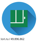 Tennis replay ball out icon. Flat color design. Vector illustration. Стоковая иллюстрация, агентство Ingram Publishing / Фотобанк Лори