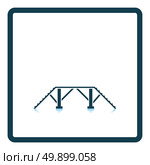 Dog training bench icon. Shadow reflection design. Vector illustration. Стоковая иллюстрация, агентство Ingram Publishing / Фотобанк Лори