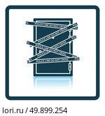 Crime scene door icon. Shadow reflection design. Vector illustration. Стоковая иллюстрация, агентство Ingram Publishing / Фотобанк Лори