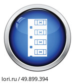 Diode smd component tape icon. Glossy button design. Vector illustration. Стоковая иллюстрация, агентство Ingram Publishing / Фотобанк Лори
