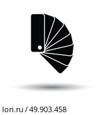 Color samples icon. White background with shadow design. Vector illustration. Стоковая иллюстрация, агентство Ingram Publishing / Фотобанк Лори