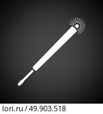 Electricity test screwdriver icon. Black background with white. Vector illustration. Стоковая иллюстрация, агентство Ingram Publishing / Фотобанк Лори