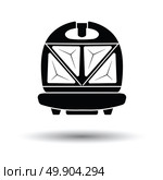 Kitchen sandwich maker icon. White background with shadow design. Vector illustration. Стоковая иллюстрация, агентство Ingram Publishing / Фотобанк Лори