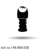 Stun gun icon. White background with shadow design. Vector illustration. Стоковая иллюстрация, агентство Ingram Publishing / Фотобанк Лори
