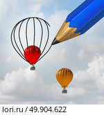 Rigging the system or rigged establishment concept as a giant pencil representing the established power controlling influencing and helping a candidate rise above unfairly to win an election or business competition with 3D illustration elements. Стоковое фото, агентство Ingram Publishing / Фотобанк Лори