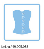 Sexy corset icon. Blue frame design. Vector illustration. Стоковая иллюстрация, агентство Ingram Publishing / Фотобанк Лори