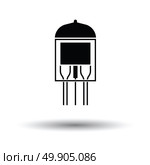 Electronic vacuum tube icon. White background with shadow design. Vector illustration. Стоковая иллюстрация, агентство Ingram Publishing / Фотобанк Лори