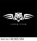 tiger aviator symbol logo logotype theme. tiger aviator symbol logo logotype theme vector illustration. Стоковая иллюстрация, агентство Ingram Publishing / Фотобанк Лори