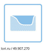 Dogs sleep basket icon. Blue frame design. Vector illustration. Стоковая иллюстрация, агентство Ingram Publishing / Фотобанк Лори