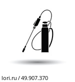 Garden sprayer icon. White background with shadow design. Vector illustration. Стоковая иллюстрация, агентство Ingram Publishing / Фотобанк Лори